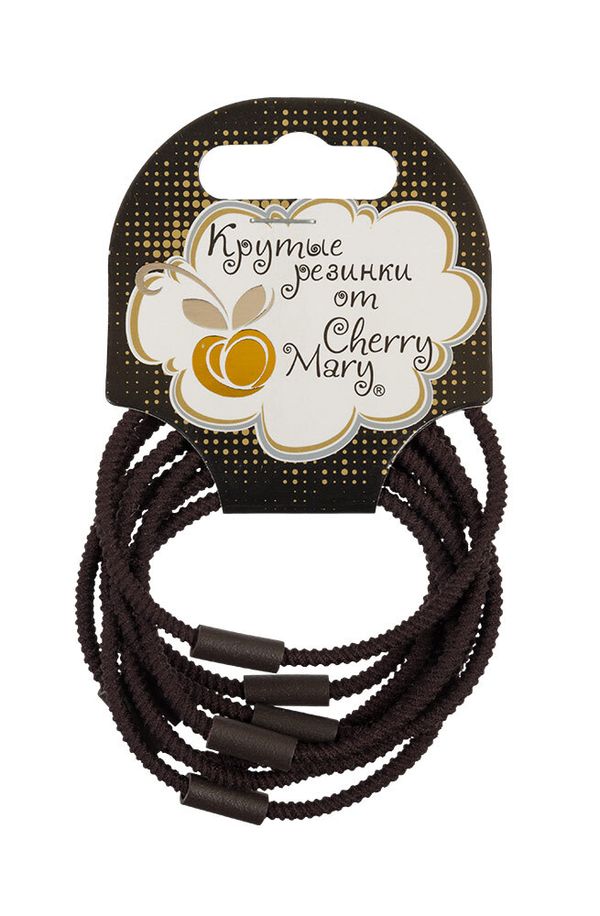 Набор резинок для волос V/R6037, 40 шт (5х8 шт), №01 коричневый, Cherry Mary V/R6037