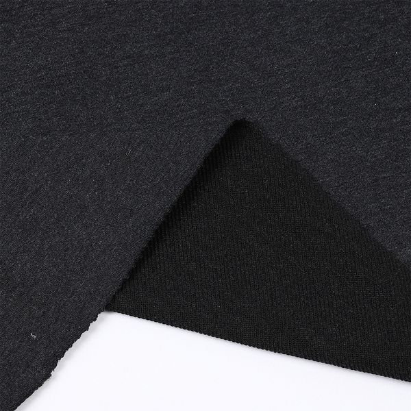 Футер 2-нитка петля поликоттон стрейч 220 г/м², 160 см / 3 метра, ФУТ2Х.TBY.ХЛ-ПЭ.СЕР.МЕЛ1.3, цв.серый меланж