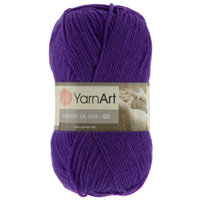 Пряжа YarnArt (ЯрнАрт) Merino de Lux / уп.5 мот. по 100 г, 280м, 556 фиолетовый