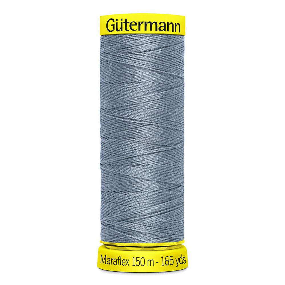 Нитки для трикотажа Gutermann Maraflex, 150м, 064 серый джинс, 5 катушек