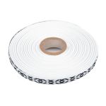 Лента (тесьма) жаккардовая 10.0 мм / 25±1 метров, Орнамент для северных народов, рис 9737 черный, Gamma C3853 (C3752)