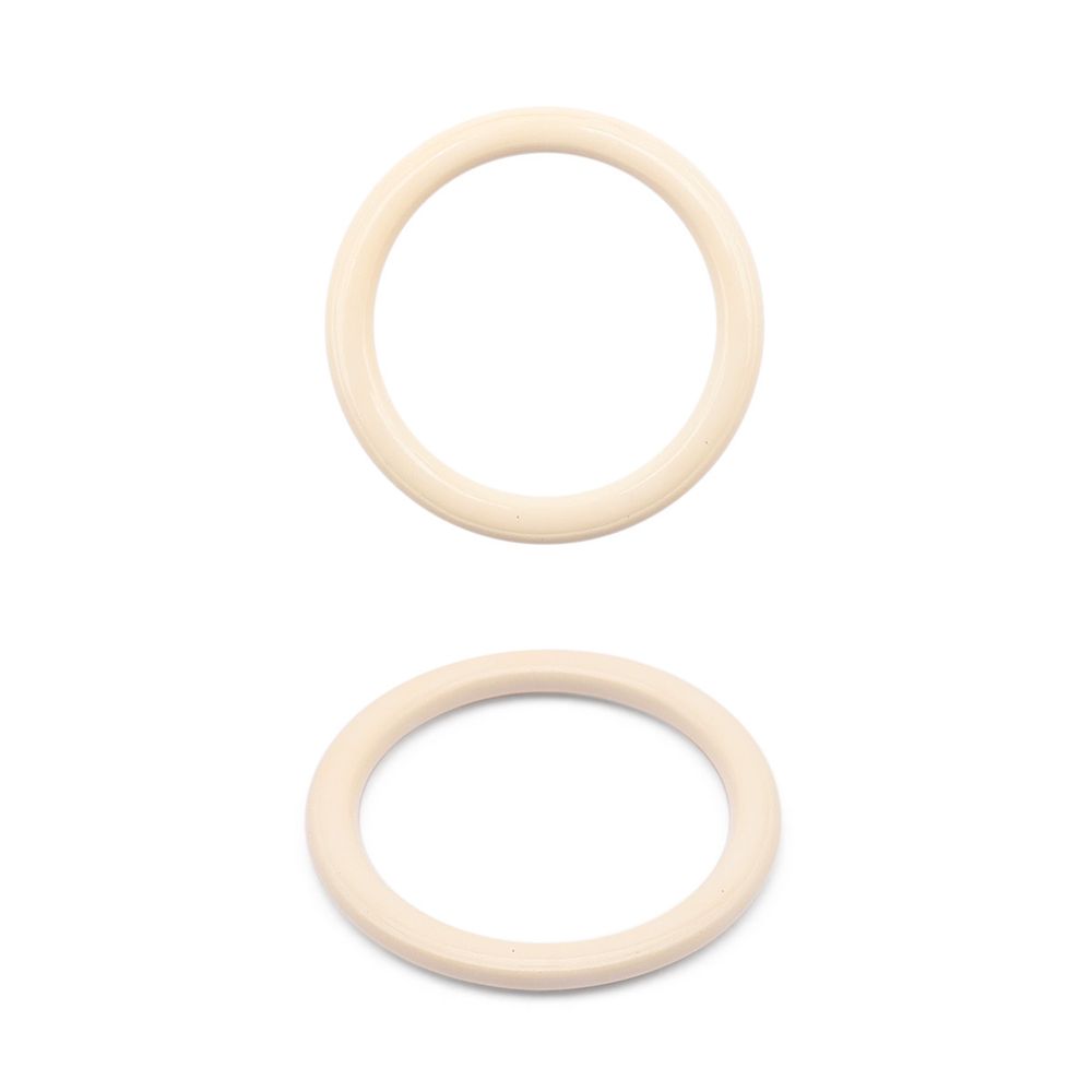 Кольца для бюстгальтера металл ⌀11.0 мм, 20 шт, C571 молочный, ГВ800