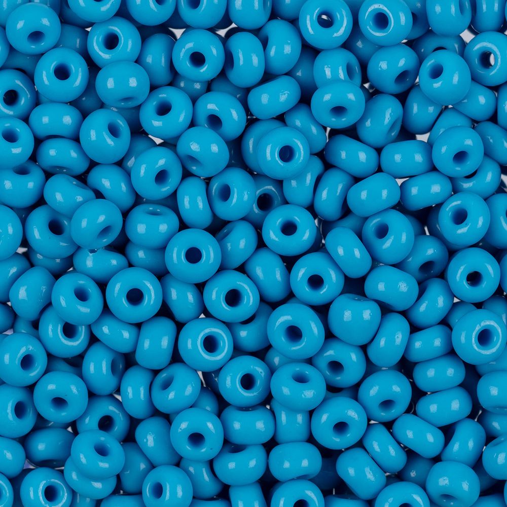Бисер Preciosa круглый 04/0, 5 мм, 50 г, 63050 т.голубой, 311-19001