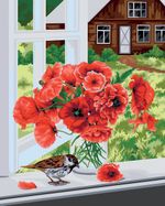 Картина по номерам Фрея PNB/PL-192, Деревенские маки, 50х40 см