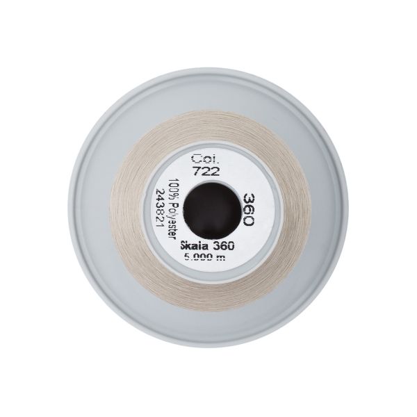 Нитки некрученые бондированные Gutermann Skala 360, 5000м, 749591, 722 светло-бежевый, 1 катушка