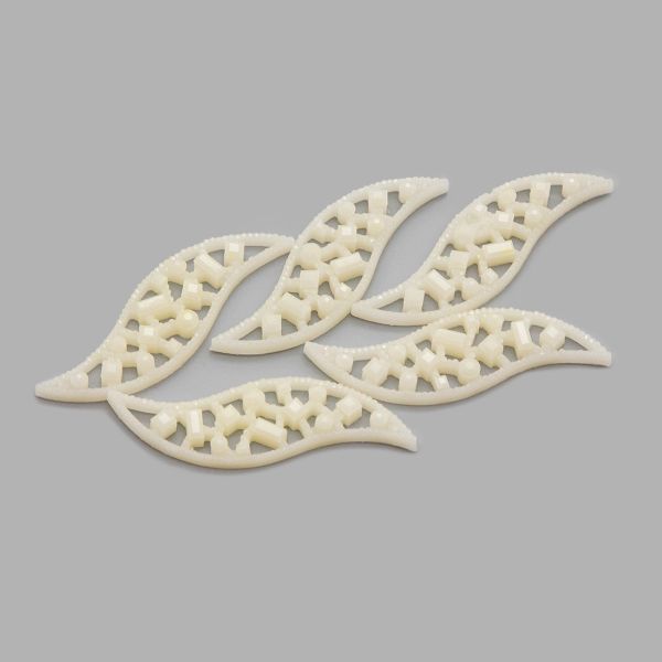 Украшение 15х48 (белый), CON2513, 5 шт