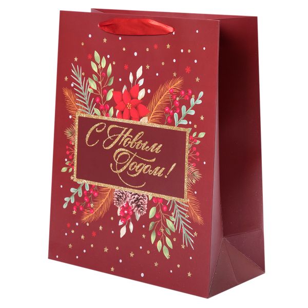 Подарочный пакет 210 г/м², 26х32х12 см, 12 шт, 01, Stilerra NBYM