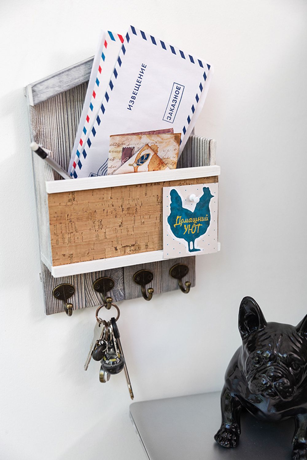 Заготовка деревянная Ключница с ящиком, сосна, 30х20х13 см, ВД-744 Mr.Carving