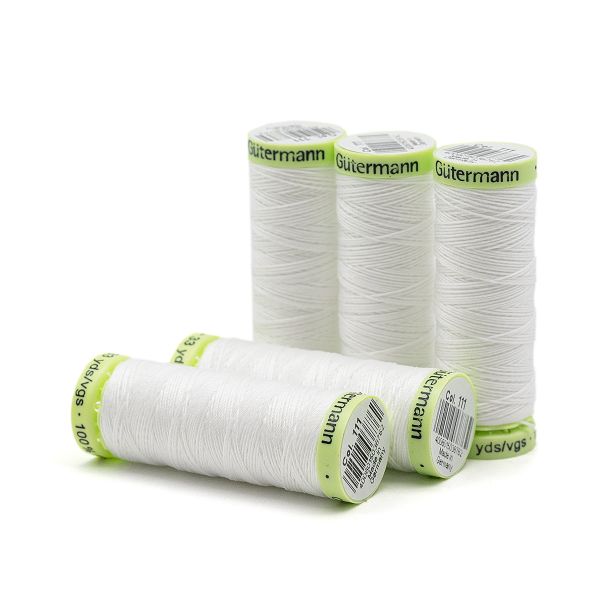 Нитки отделочные Gutermann Top Stitch, 30м, 111 айвори, 5 катушек