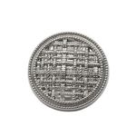 Пуговицы на ножке 32L=20 мм, металл, Silver (серебристый), 10 шт, MP06