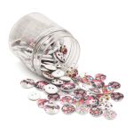 Украшения декоративные пуговицы деревянные Цветы №8, 15-18 мм, 100 шт