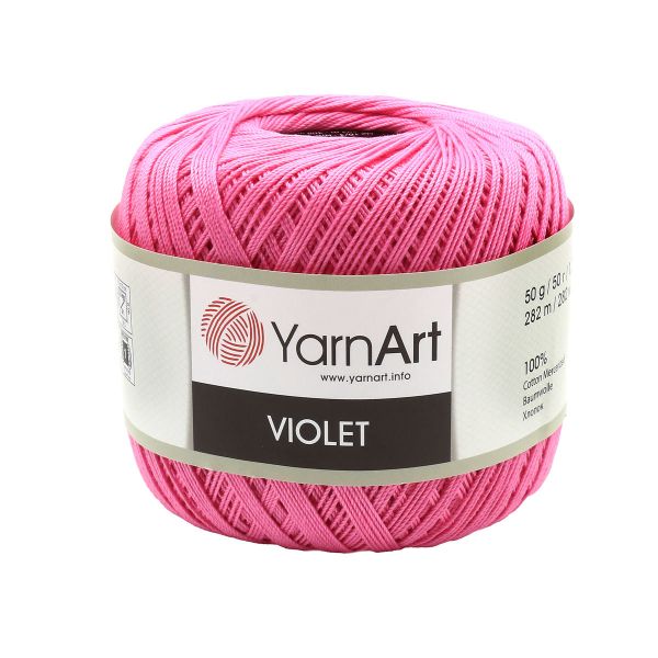 Пряжа YarnArt (ЯрнАрт) Violet / уп.6 мот. по 50 г, 282м, 5001 розовый