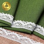 Кружево вязаное (тесьма) 30 мм / 10 метров, цв.02 белый, Kruzhevo