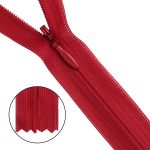Молния потайная (скрытая) Т3 (3 мм) 1 зам., н/раз., 50 см, алый, 31280 / 50, 10 шт