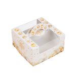 Коробка для мини-торта 14х14х8 см, №1 Золотые мечты, S-Chief, CBC-029