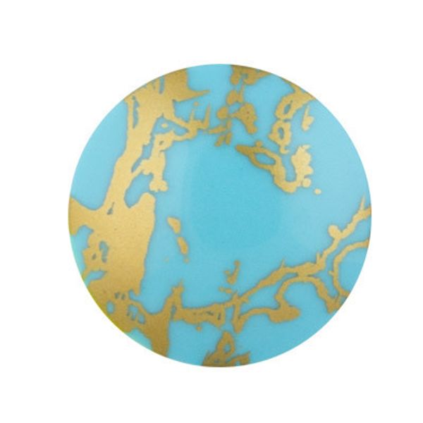 Подхваты шторные магнитные с рисунком ⌀35 мм, 2 шт, 23Ж4 голубой/золото, Gamma