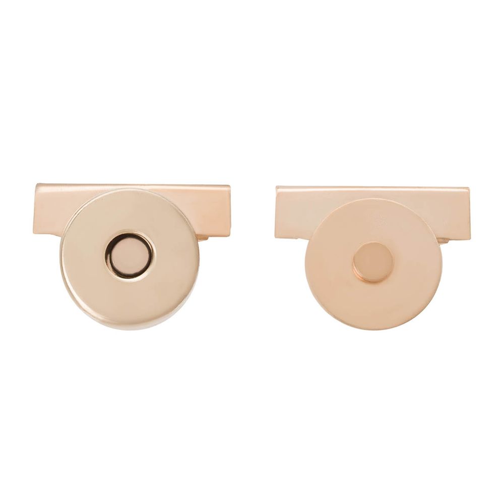 Замок застежка для сумки магнитный 20х17х14мм, 2 шт, LMKZ-001 золото