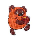 Алмазная (кристальная) мозаика Фрея CMF-ALVM-098, Союзмультфильм. Магнит Винни-Пух, 7.5х10 см