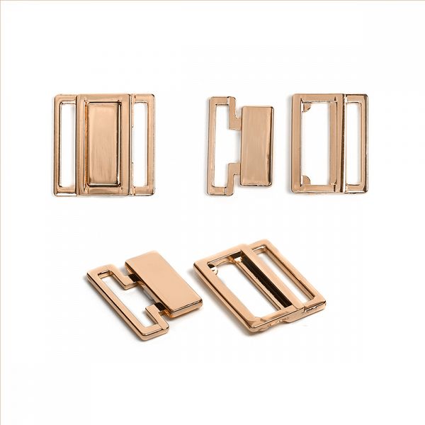 Пряжка-застежка для купальников металл 20.0 мм, 122SW цв.золото уп.10 шт