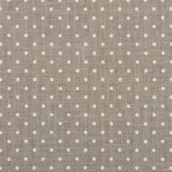 Канва Zweigart Belfast 32 ct, 140 см, 50 метров, 5379 бежевый в горошек