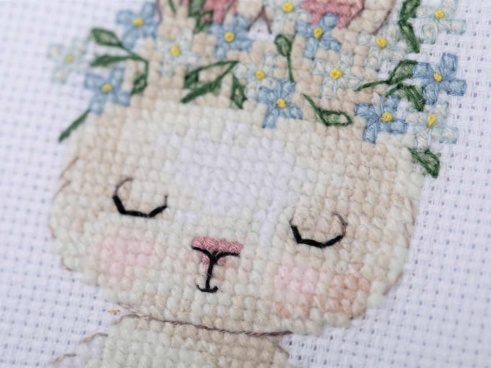 Набор для вышивания нитками Klart, Медитация, 13х9 см