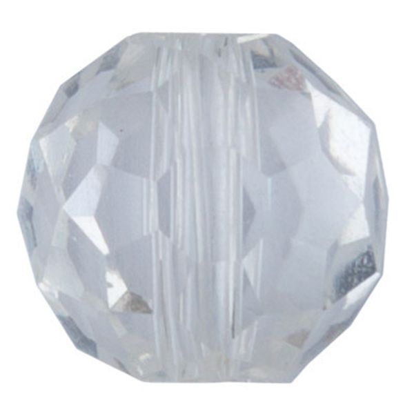 Бусины стекло 4х3 мм, нить 32 шт, №01 прозрачный, Zlatka GBT-01