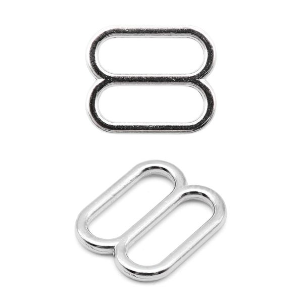 Рамки-регуляторы для бюстгальтера металл 10.0 мм, никель, ГМХ3435, 100 шт