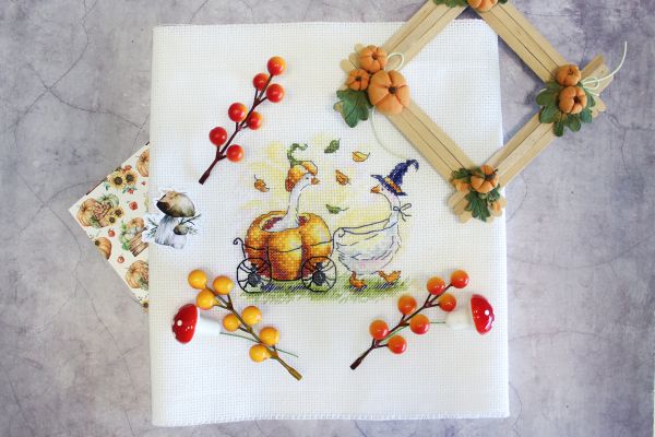 Набор для вышивания нитками МП Студия (Жар-птица), Праздничная повозка, 11х13 см