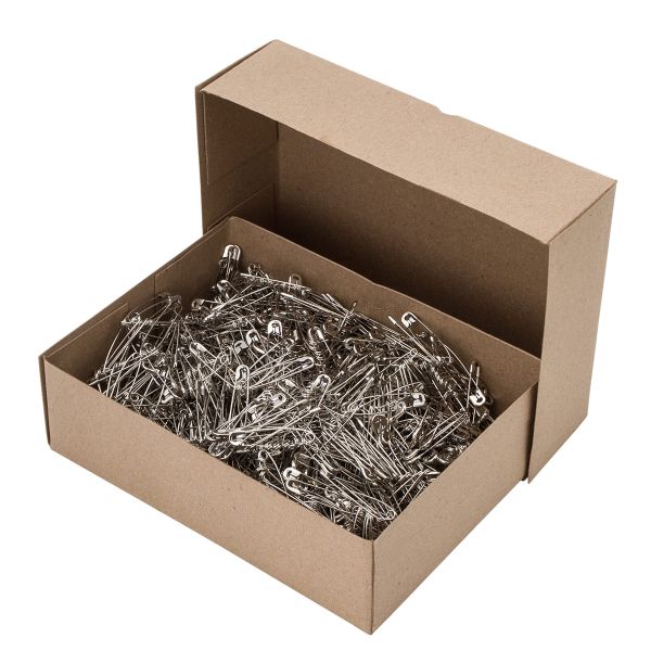 Булавки английские l=44 мм, никель, 1000 шт, С-17