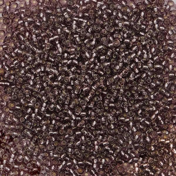 Бисер Preciosa 10/0 (2.3 мм), 500 г, прозрачный с серебр. центром, круг.отв., (27010) 331-19001-10/0