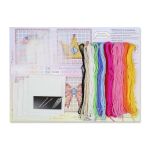 Набор для вышивания нитками МП Студия, на пластиковой канве Набор принцессы 10,6х10,6см - 4 шт