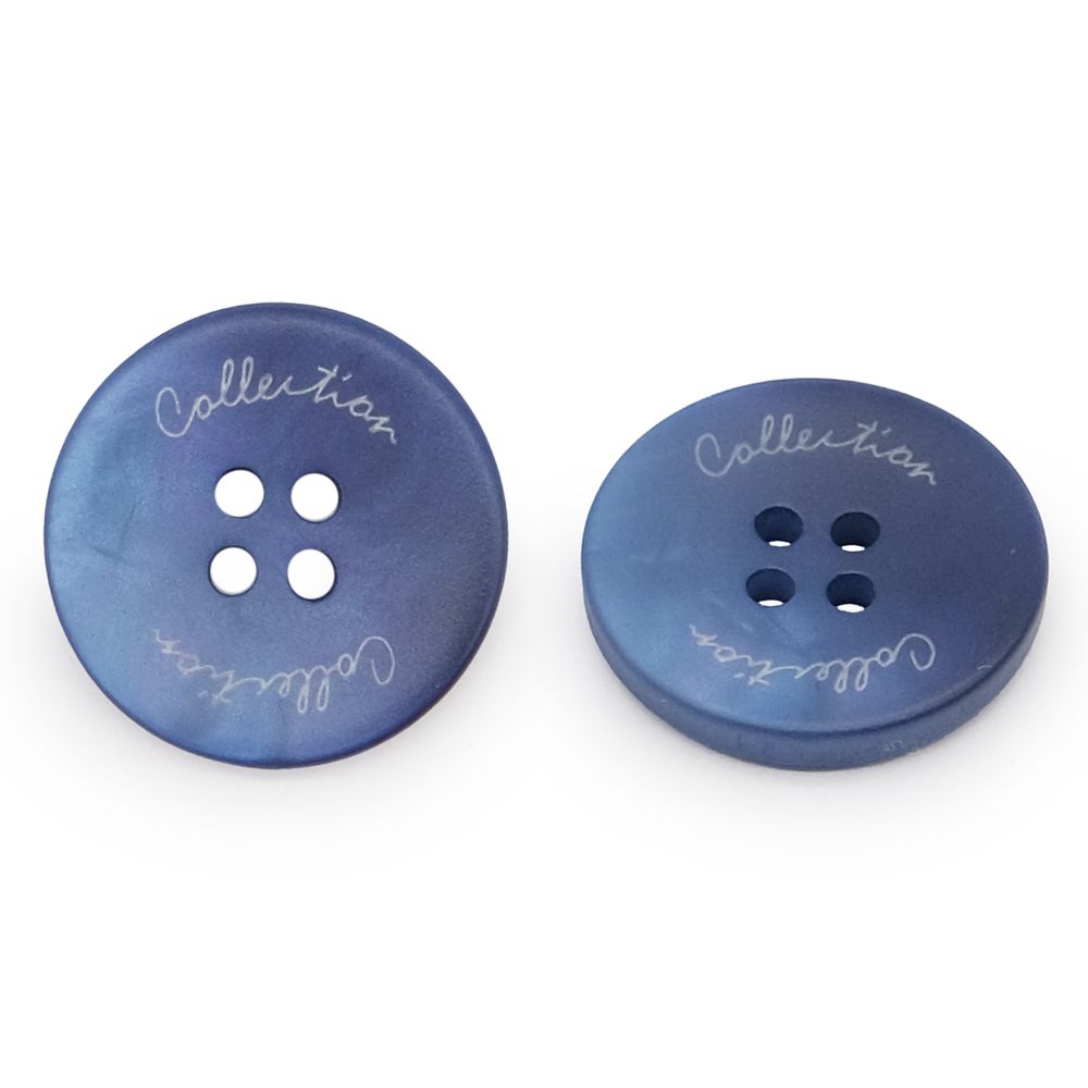 Пуговицы 4 прокола 32L (синий), 36 шт, 558082-3