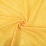 Ткань подкладочная (таффета) с рисунком 96 г/м², 100х145 см, 143 желтый (растительный орнамент), Gamma JTR