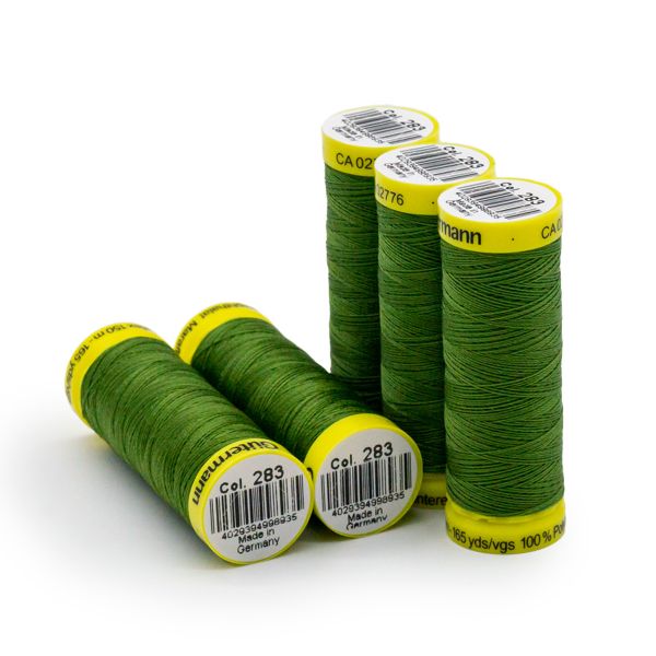 Нитки для трикотажа Gutermann Maraflex, 150м, 283 умеренный папоротник, 5 катушек