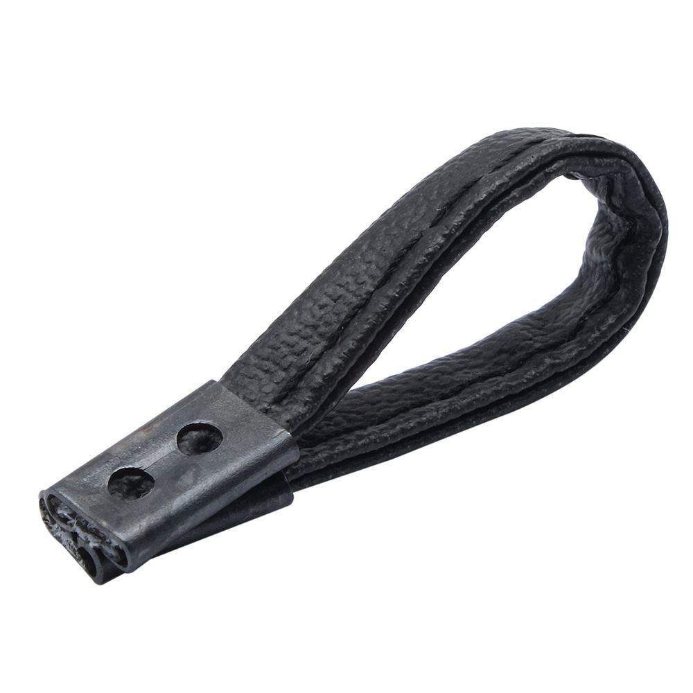 Вешалка для одежды 90х6 мм, из искусственной кожи, черный, 20 шт