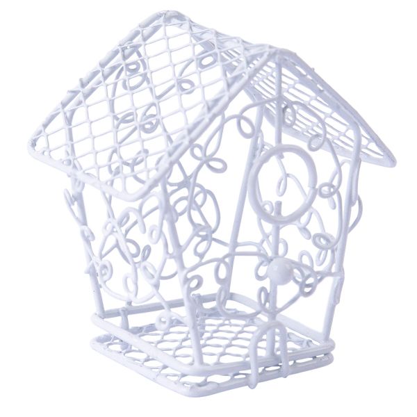 Миниатюра кукольная: Скворечник металл 6х8 см, Blumentag MET-410