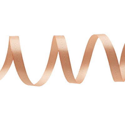 Лента декоративная ёлочка 15.0 мм / 20±1 метров, 28 персиковый