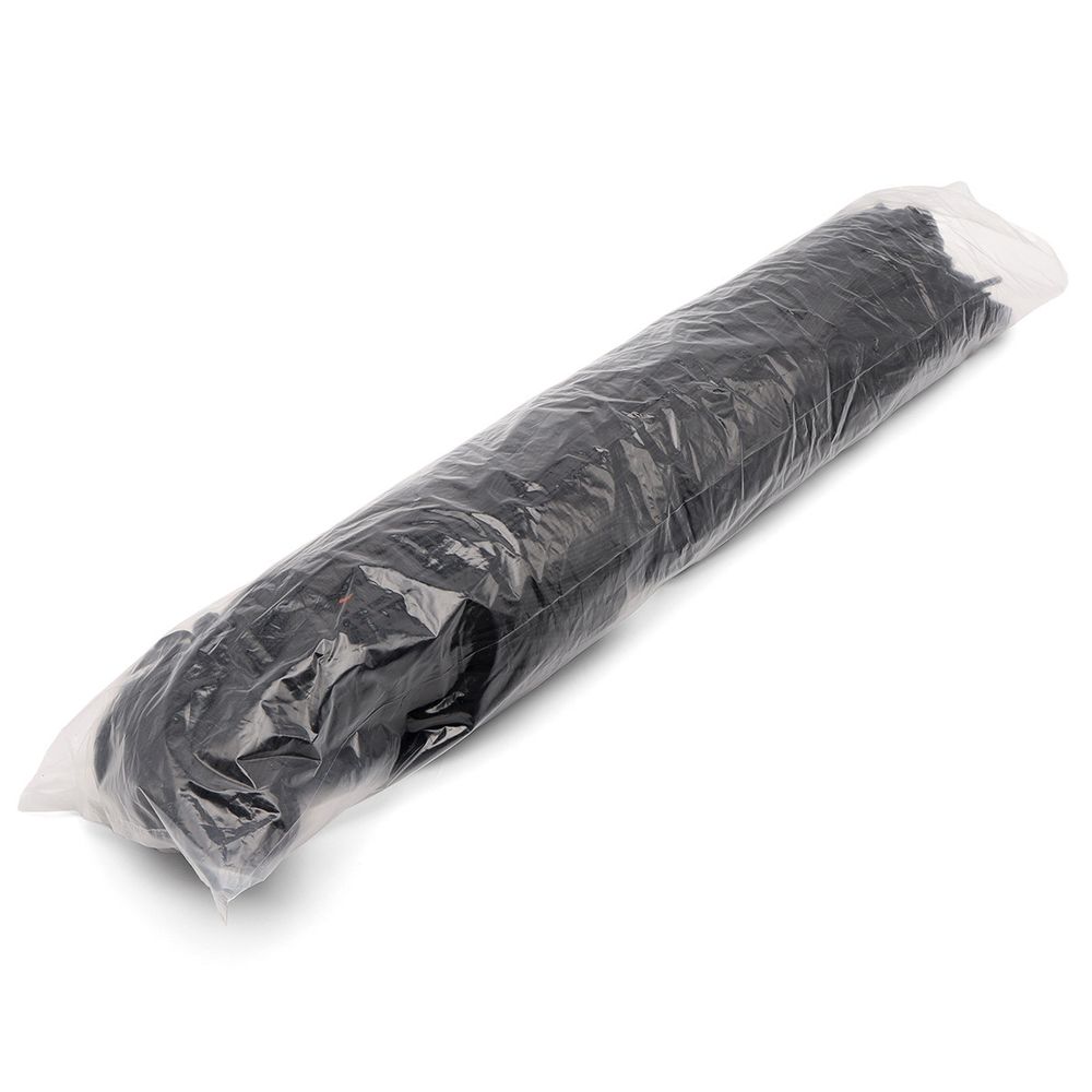 Шнурки плоские с металлическим наконечником 10.0 мм / 150 см, 50 пар (100 шт), черный, 6220-0134