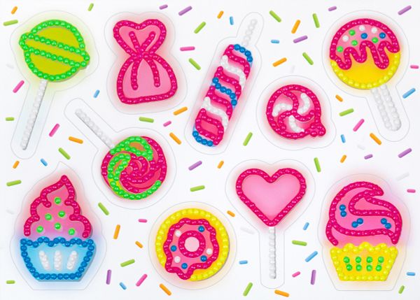 Алмазная (кристальная) мозаика Фрея ALVN-126, наклейки Сладости, 19.5х14 см