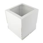 Кондитерская коробка для торта С ОКНОМ, 26.5х26.5х29 см, S-Chief, BFC-046