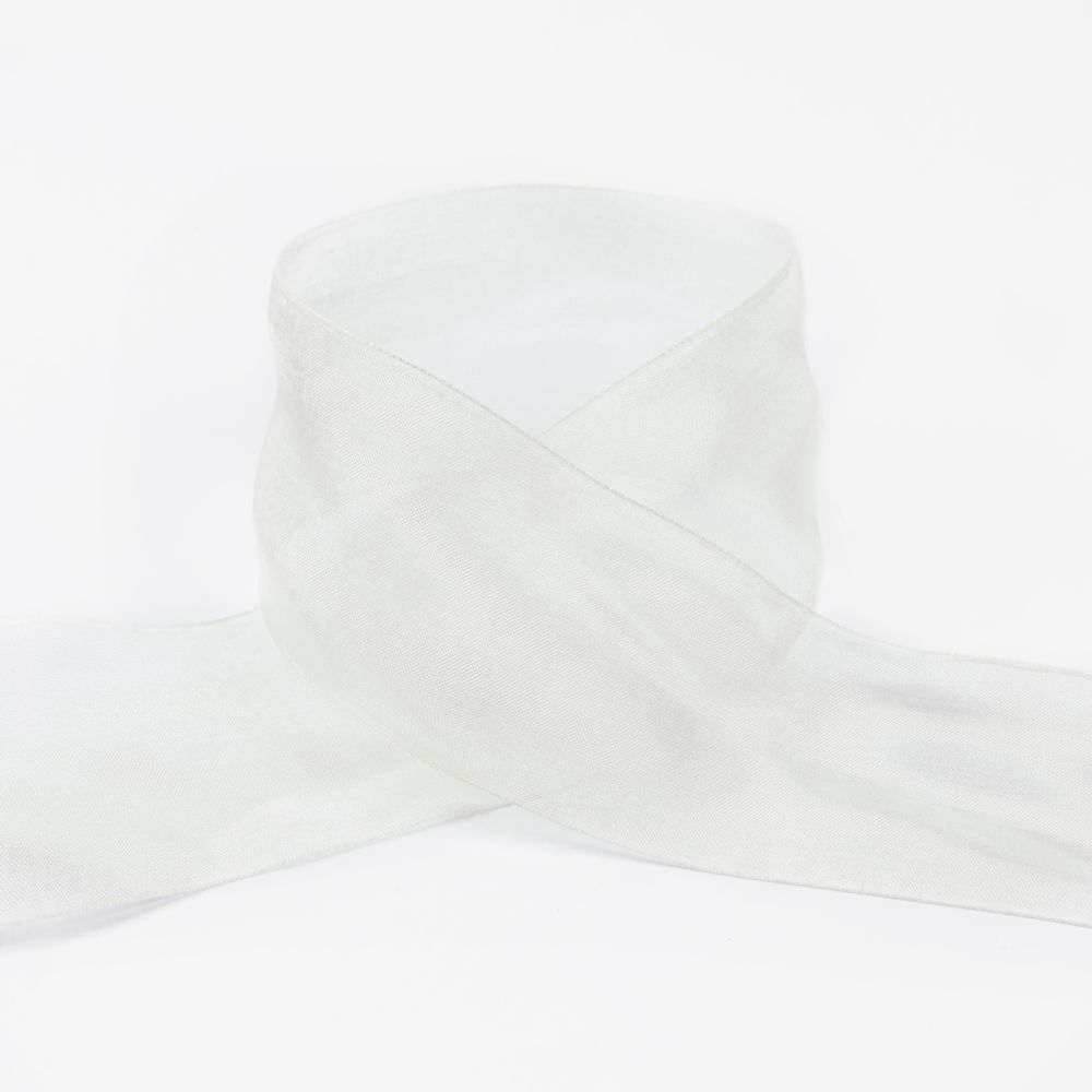 Лента капроновая (органза) 50.0 мм / 22.8±1 метра, 121 св.св.салатовый, Blitz OR-50