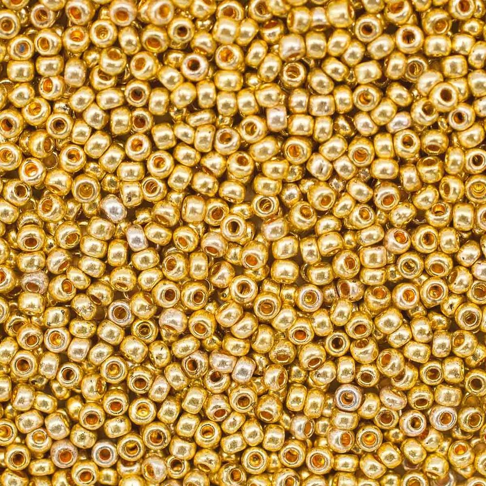 Бисер Preciosa Solgel metallic 10/0 (2.3 мм), 100 г (5х20 г), цв. 18383