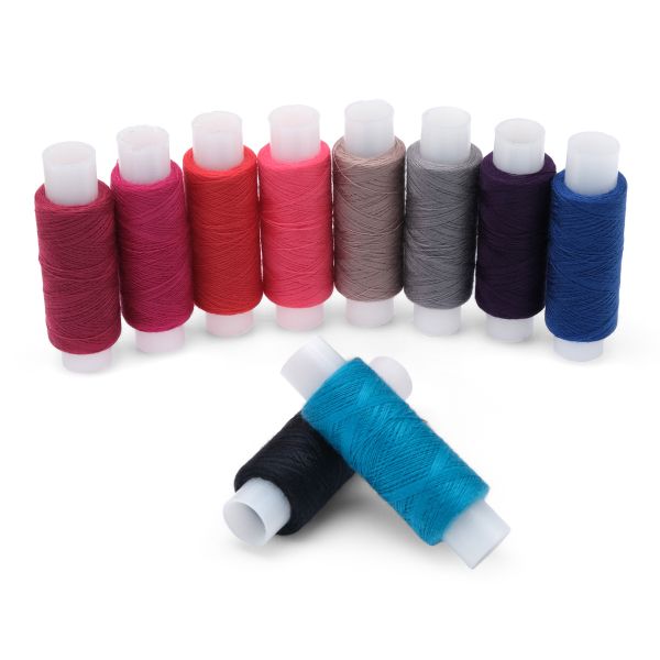 Швейные нитки (набор) 50/2, 10 кат. по 200 метров, ассорти №86, Astra&Craft