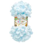 Пряжа Alize (Ализе) Puffy / уп.5 мот. по 100 г, 9м, 730 морозно-голубой
