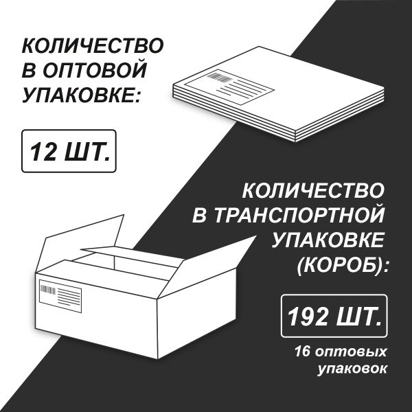 Блокнот на гребне A7 (70х100 мм) 40 л. 12 шт, клетка, Маленькая страна 01192, Светоч Б114