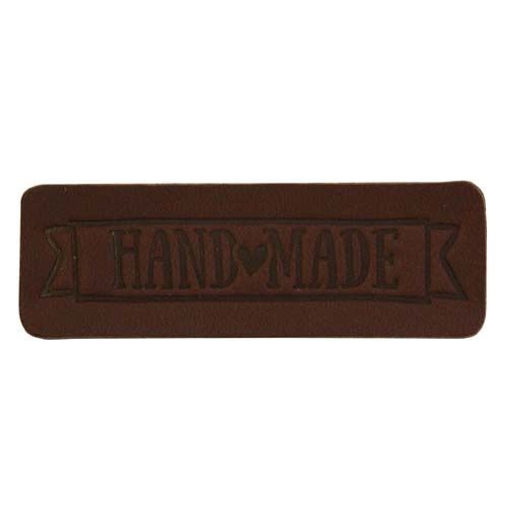 Термоаппликация из кожи Hand Made 5,65х1,8см, 100% кожа, 40 светло-коричневый Термоаппликация из кожи Hand Made 5,65х1,8см, 100% кожа, 40 светло-коричневый