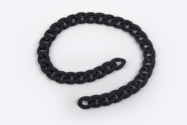 Цепочка для сумки, пластик 60 см, 1 шт, 03 чёрный, Gamma MPE-03