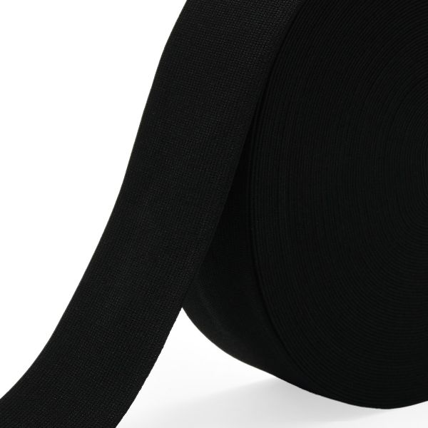 Резинка тканая 50.0 мм / 20 метров, черный