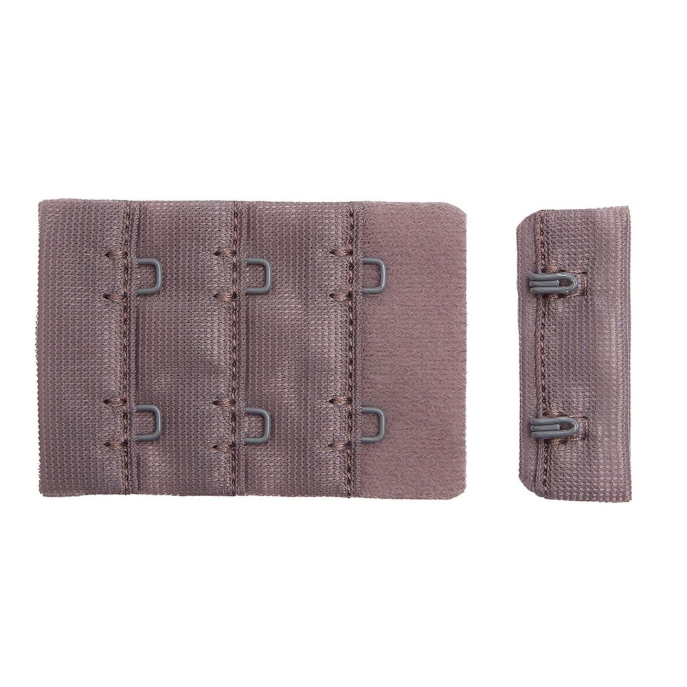 Застежки для бюстгальтера текстильные 2х3, 38 мм, 1645 шиншилла, 2587, 25 шт, Arta