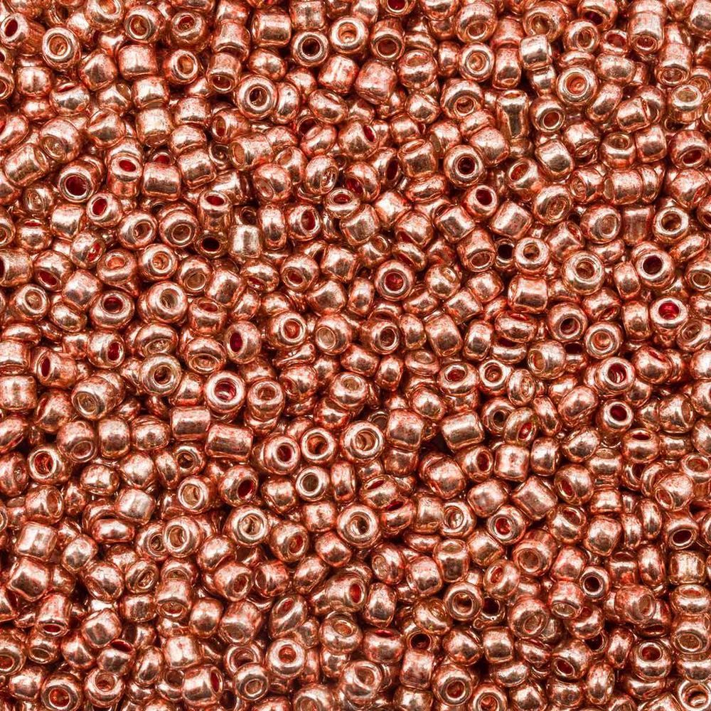 Бисер Astra&Craft 11/0 (2.1 мм), 200 г (10х20 г), цв. 1108-О оранжевое золото/металлик